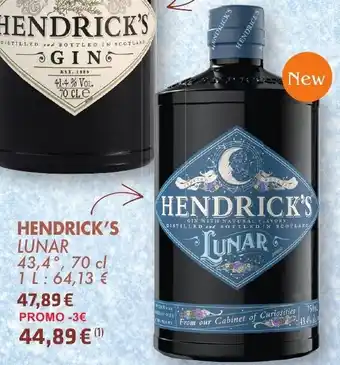 Cora Hendrick's Lunar gin 700ml aanbieding