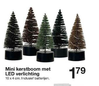 Zeeman Mini Kerstboom Met Led Verlichting aanbieding