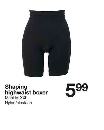 Zeeman Shaping Highwaist Boxer aanbieding
