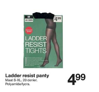 Zeeman Ladder Resist Panty aanbieding