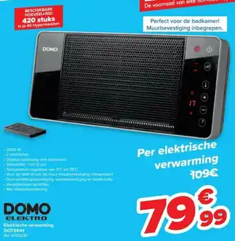 Carrefour Domo Elektro Elektrische verwarming D07341H aanbieding