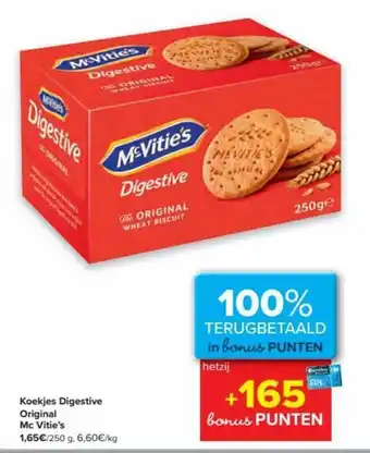 Carrefour Koekjes Digestive Original Mc Vitie's aanbieding