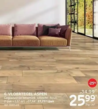 Vloertegel aspen