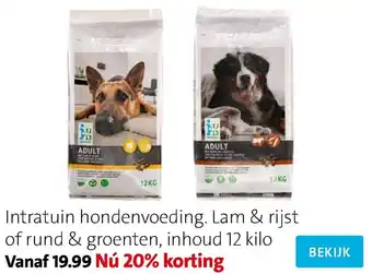 Intratuin Hondenvoeding 12kilo aanbieding