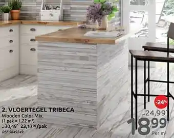 Brico Vloertegel tribeca aanbieding
