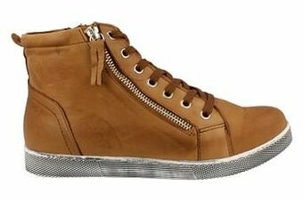 Berca Shoes Andrea Conti Bottine Dames Super Comfort Volledig Leder - Cognac aanbieding