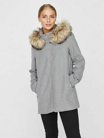 Berca Shoes Vero Moda Vest Vero Moda Vest Met Imitatie Bont - Beige aanbieding
