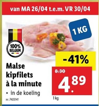 Lidl Malse kipfilets à la minute aanbieding