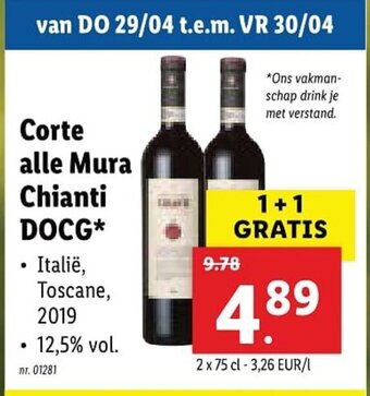 Lidl Corte alle Mura Chianti DOCG aanbieding