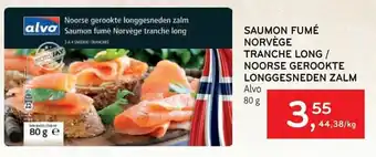 Saumon Fume Norvege Tranche Long/Noorse Gerookte Longgesneden Zalm 80g