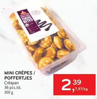 Alvo Mini Crepes/Poffertjes 300g aanbieding