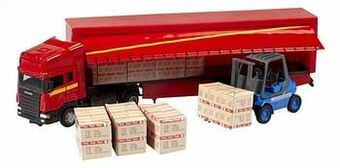 Dreamland DreamLand vrachtwagen met vorkheftruck rood aanbieding