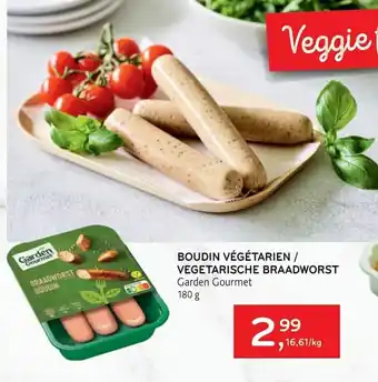 Boudin Vegetarien/Vehetarische Braadworst 180g
