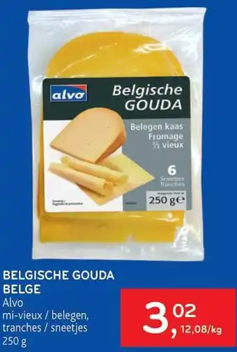 Alvo Belgische Gouda Belge 250g aanbieding
