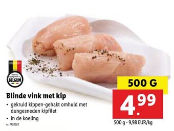 Lidl Blinde vink met kip 500g aanbieding