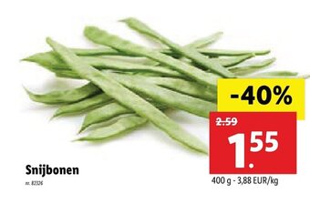 Lidl Snijbonen aanbieding