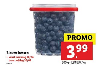 Lidl Blauwe bessen aanbieding