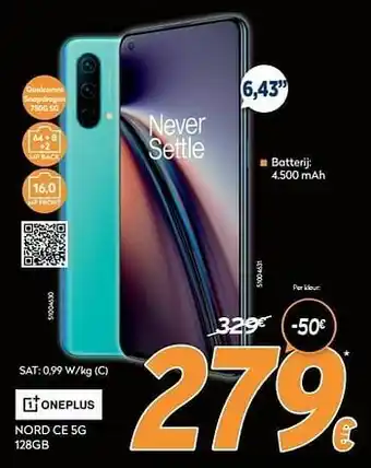 Krëfel Oneplus nord ce 5g 128gb aanbieding