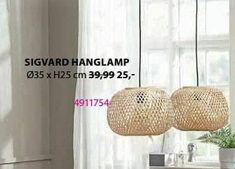Jysk Sigvard hanglamp aanbieding
