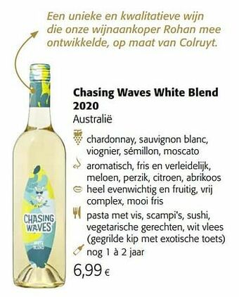 Colruyt Chasing waves white blend 2020 australië aanbieding