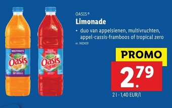 Lidl Oasis Limonade aanbieding
