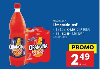 Lidl Orangina Limonade, red' aanbieding