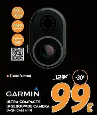 Krëfel Garmin ultra compacte ingebouwde camera dash cam mini aanbieding