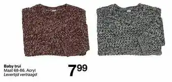 Zeeman Baby trui aanbieding