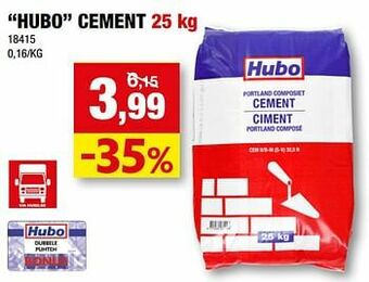 Hubo Hubo cement aanbieding