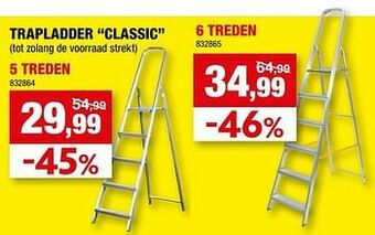 Hubo Trapladder classic 5 treden aanbieding
