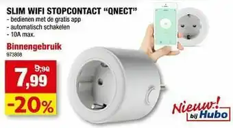 Slim wifi stopcontact qnect binnengebruik