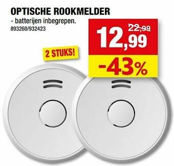 Hubo Optische rookmelder aanbieding