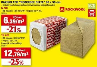 Hubo Dakisolatie rockroof delta aanbieding