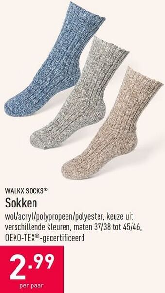 ALDI Sokken aanbieding