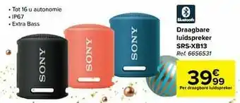 Carrefour Sony draagbare luidspreker srs-xb13 aanbieding