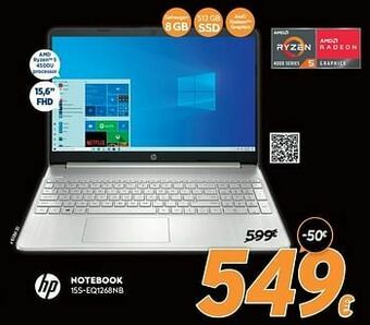 Krëfel Hp notebook 15s-eq1268nb aanbieding