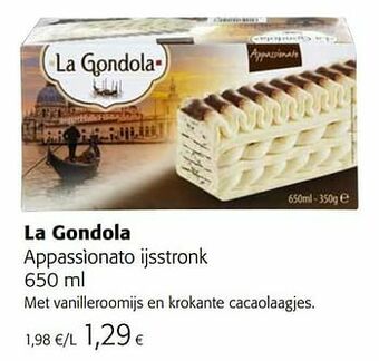 La gondola appassìonato ijsstronk