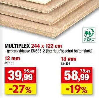 Hubo Multiplex aanbieding