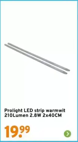 GAMMA Prolight led strip warmwit 210lumen 2.8w aanbieding
