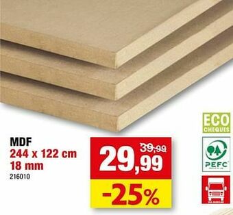 Hubo Mdf aanbieding