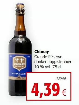 Colruyt Chimay grande réserve donker trappistenbier aanbieding