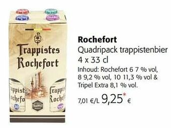 Colruyt Rochefort quadripack trappistenbier aanbieding