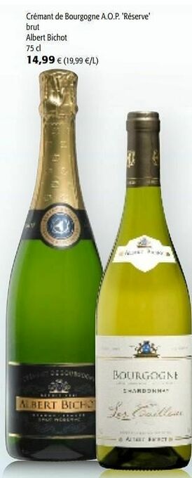 Colruyt Crémant de bourgogne a.o.p. réserve brut albert bichot aanbieding