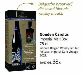 Colruyt Gouden carolus imperial malt box aanbieding