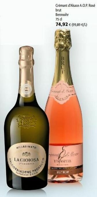 Colruyt Crémant d`alsace a.o.p. rosé brut bennwihr aanbieding
