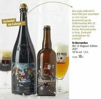 Colruyt St.bernardus abt 12 magnum edition 2021 aanbieding
