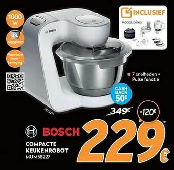 Krëfel Bosch compacte keukenrobot mum58227 aanbieding