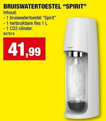 Hubo Sodastream bruiswatertoestel spirit aanbieding