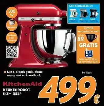 Kitchenaid keukenrobot 5ksm125eer