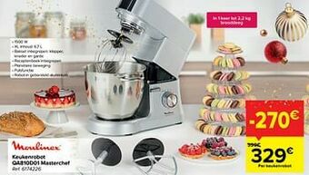 Carrefour Moulinex keukenrobot qa810d01 masterchef aanbieding
